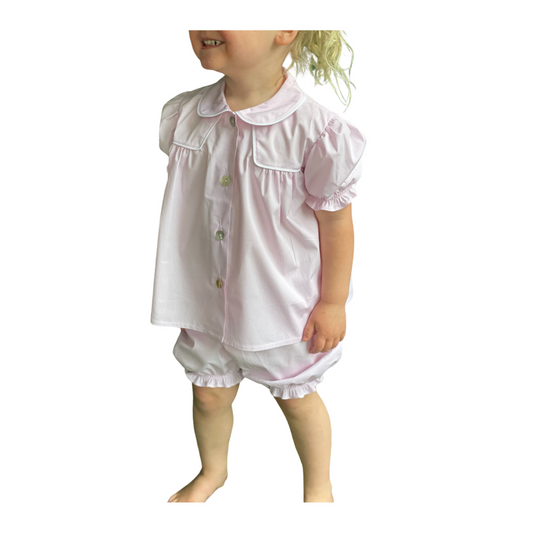 Baby Doll Pajamas - Pink Stripe