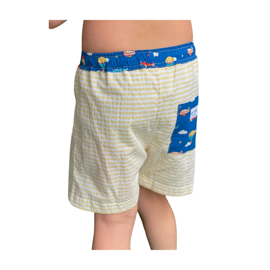 Swim Trunk - Yellow Stripe