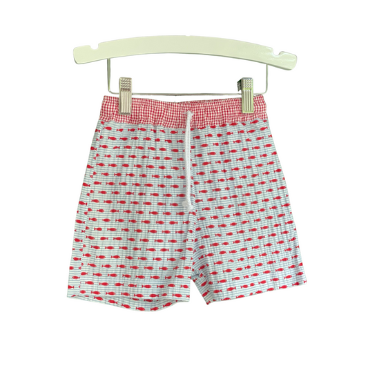 Swim Trunk - Red Fish