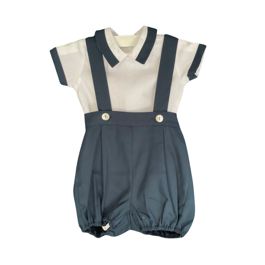 Suspender Bloomer Set - Navy