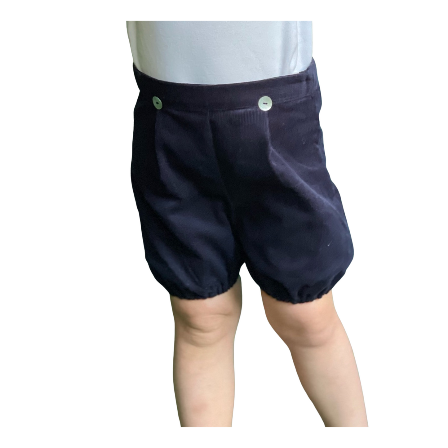 Corduroy Bloomer Shorts - Navy