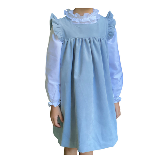 Corduroy Alessia Dress - Sky