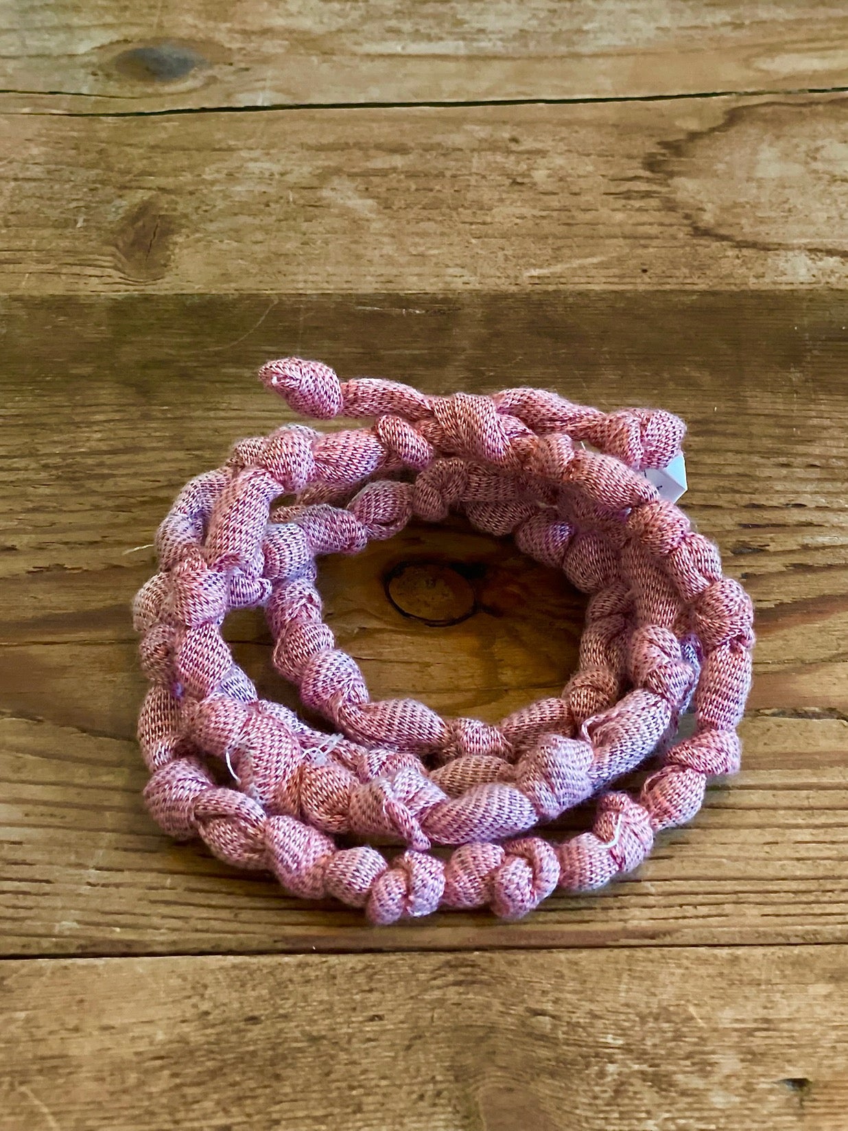 Linen Necklace - Pink