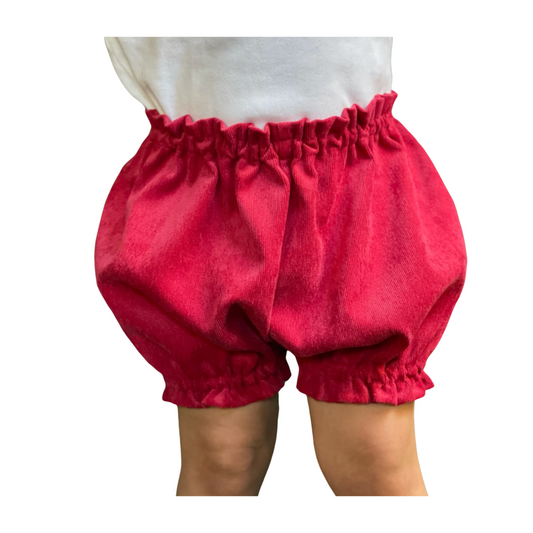 Corduroy Bloomers - Cranberry