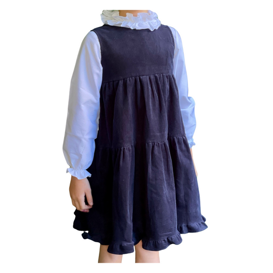 Corduroy Guia Dress - Navy