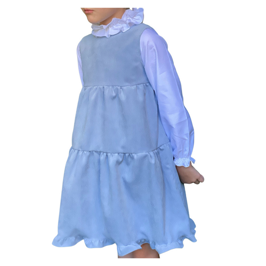 Corduroy Guia Dress - Sky