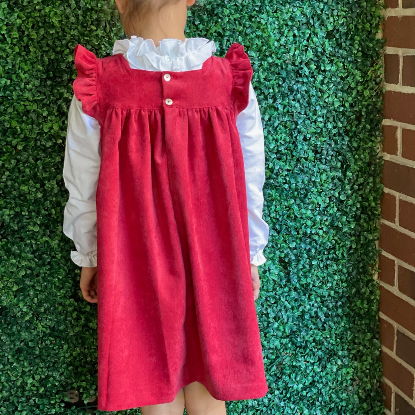 Corduroy Alessia Dress - Cranberry