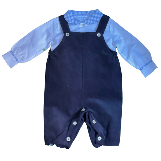 Corduroy Tomaso Overalls - Navy