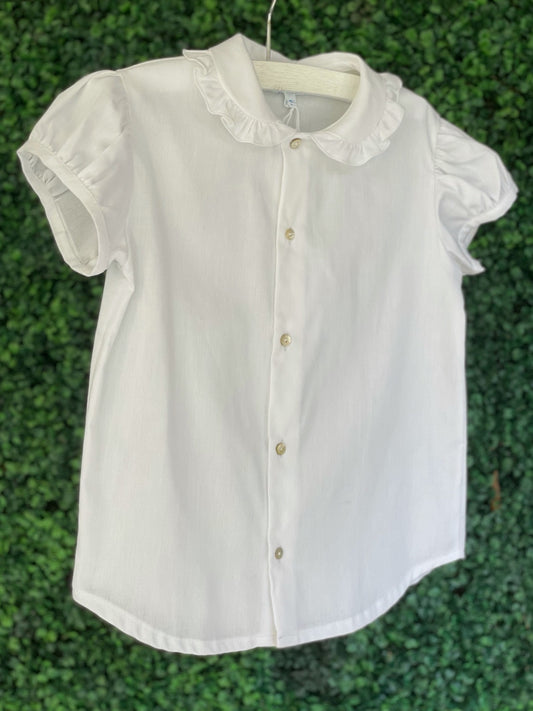 Classic Camicia - White Ruffle