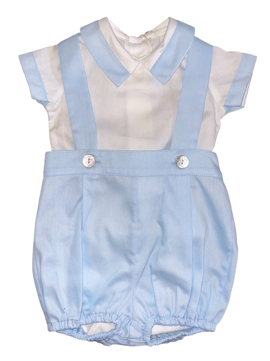 Suspender Bloomer Set - Light Blue