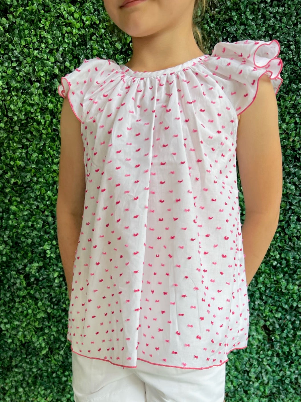 Vanessa Blouse - Pink Plumeti