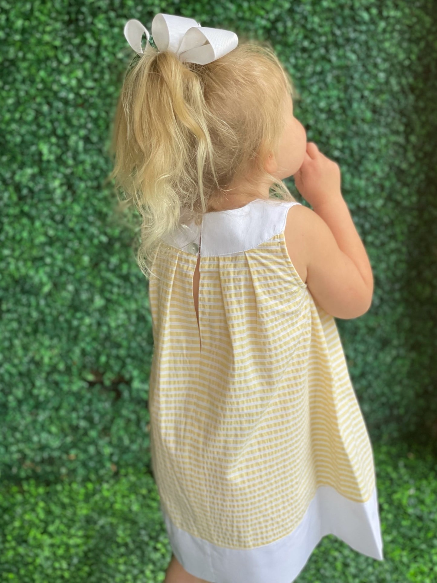 Marinella Dress - Yellow Stripe