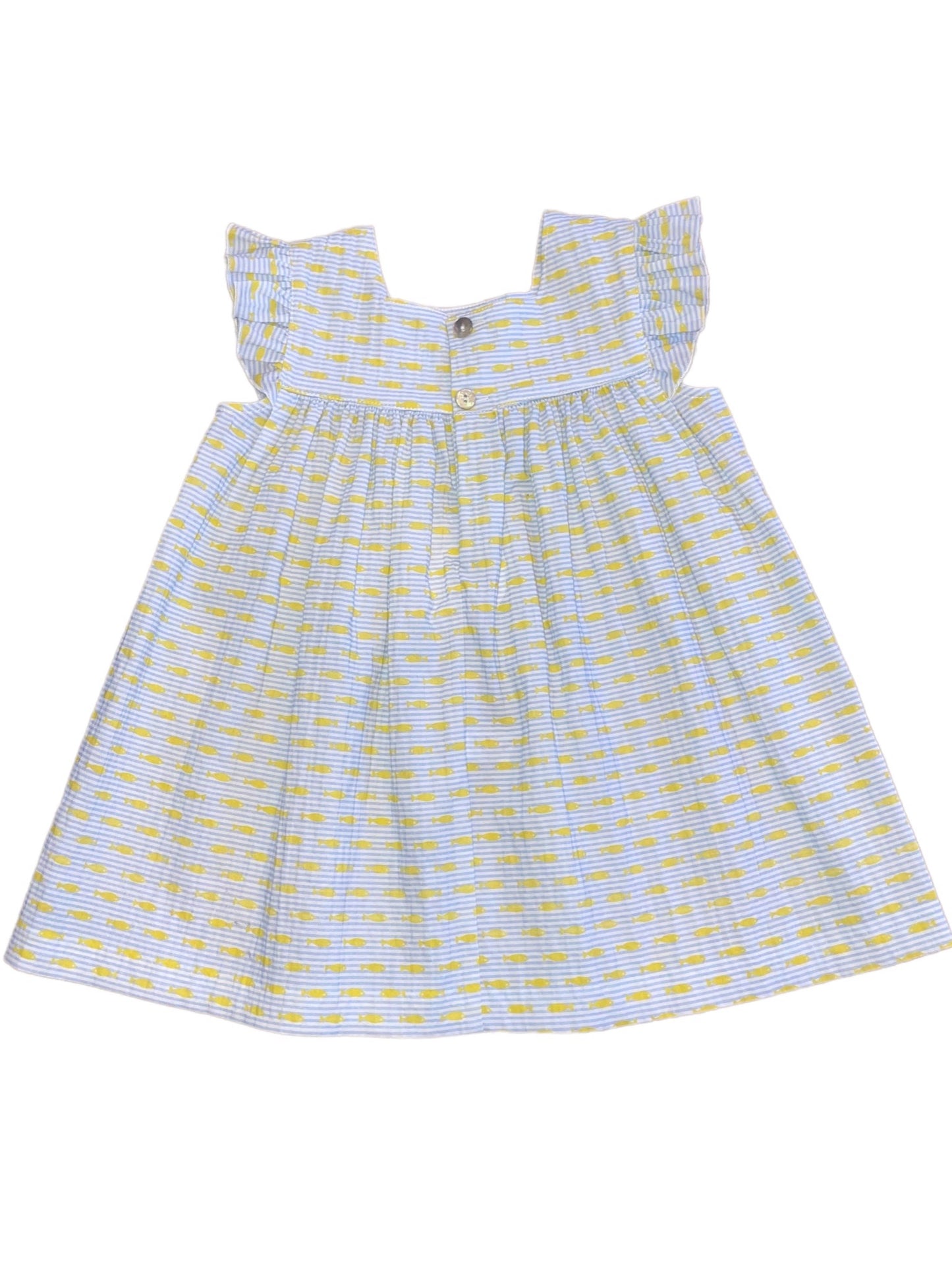 Alessia Dress - Yellow FIsh