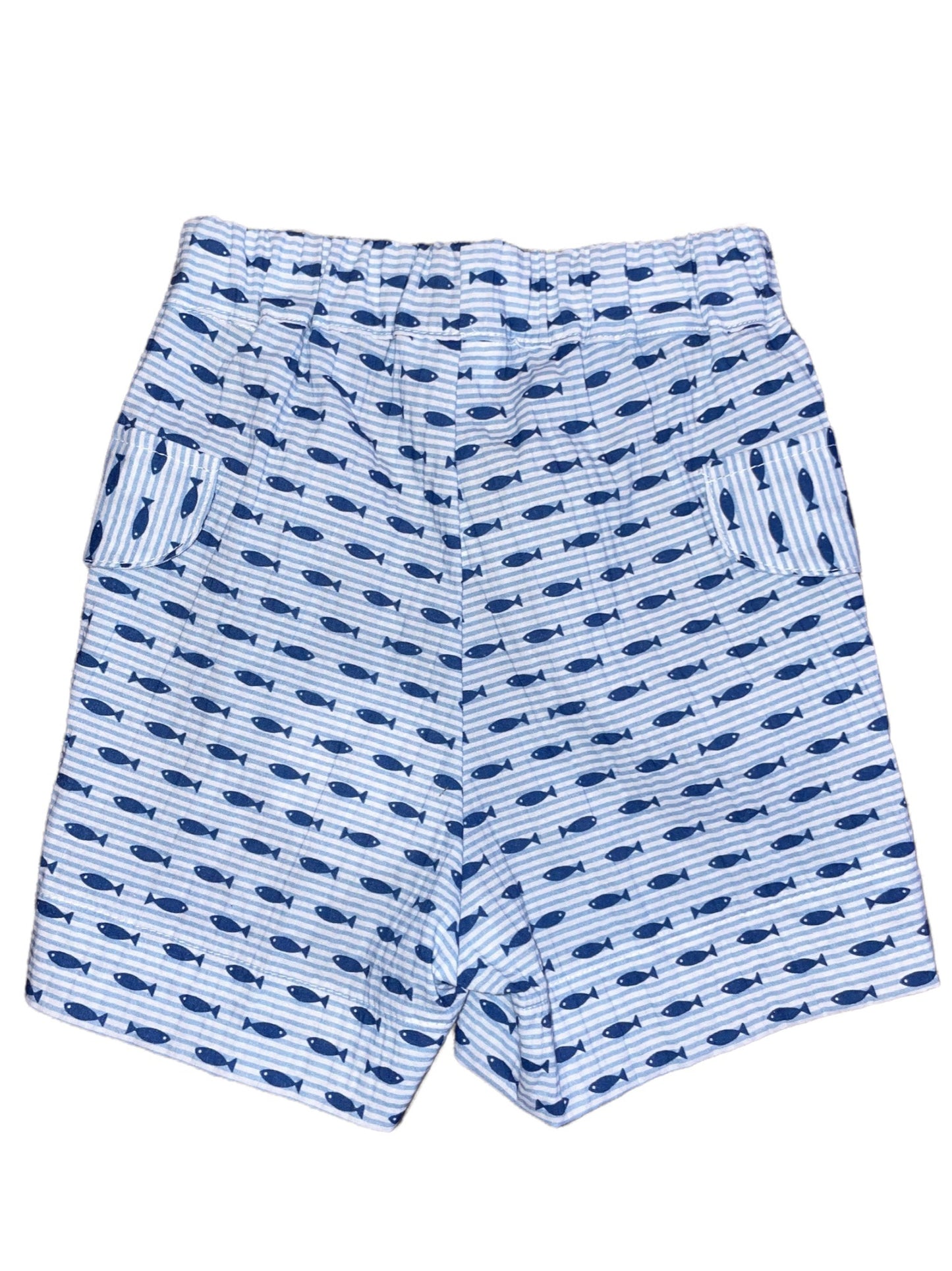 Baby Boy Shorts - Blue Fish