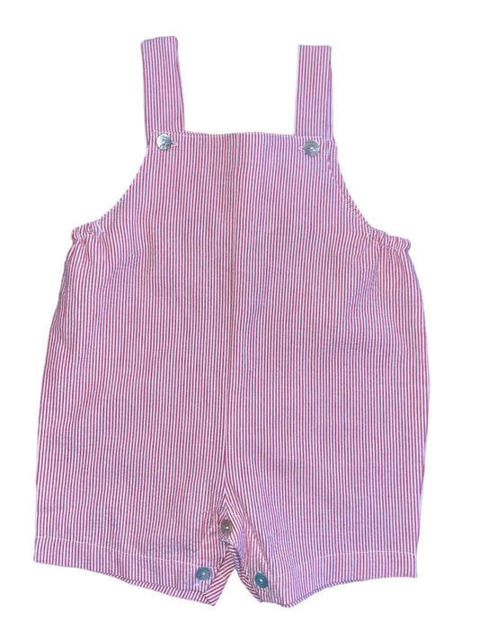 Tomaso Overalls - Red Small Stripe