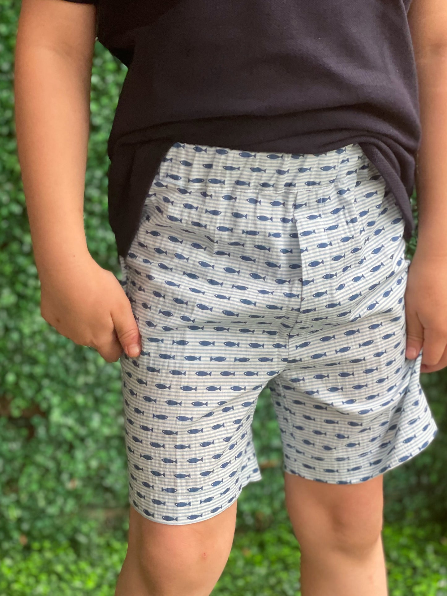 Boy Shorts - Blue Fish