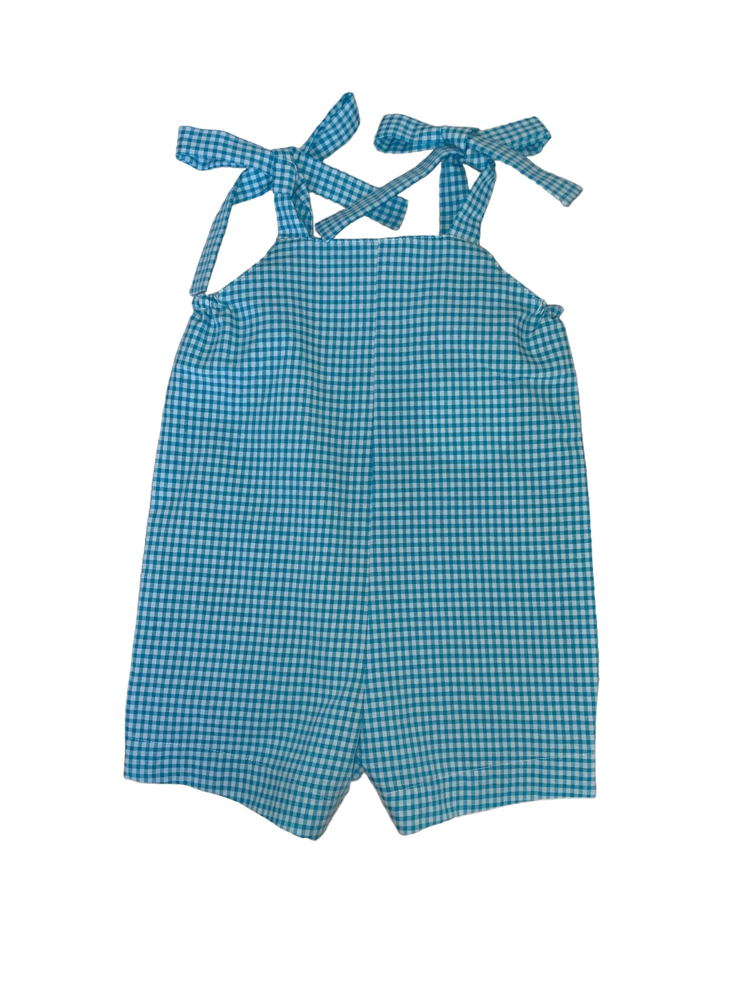 Sveva Overalls - Teal Gingham