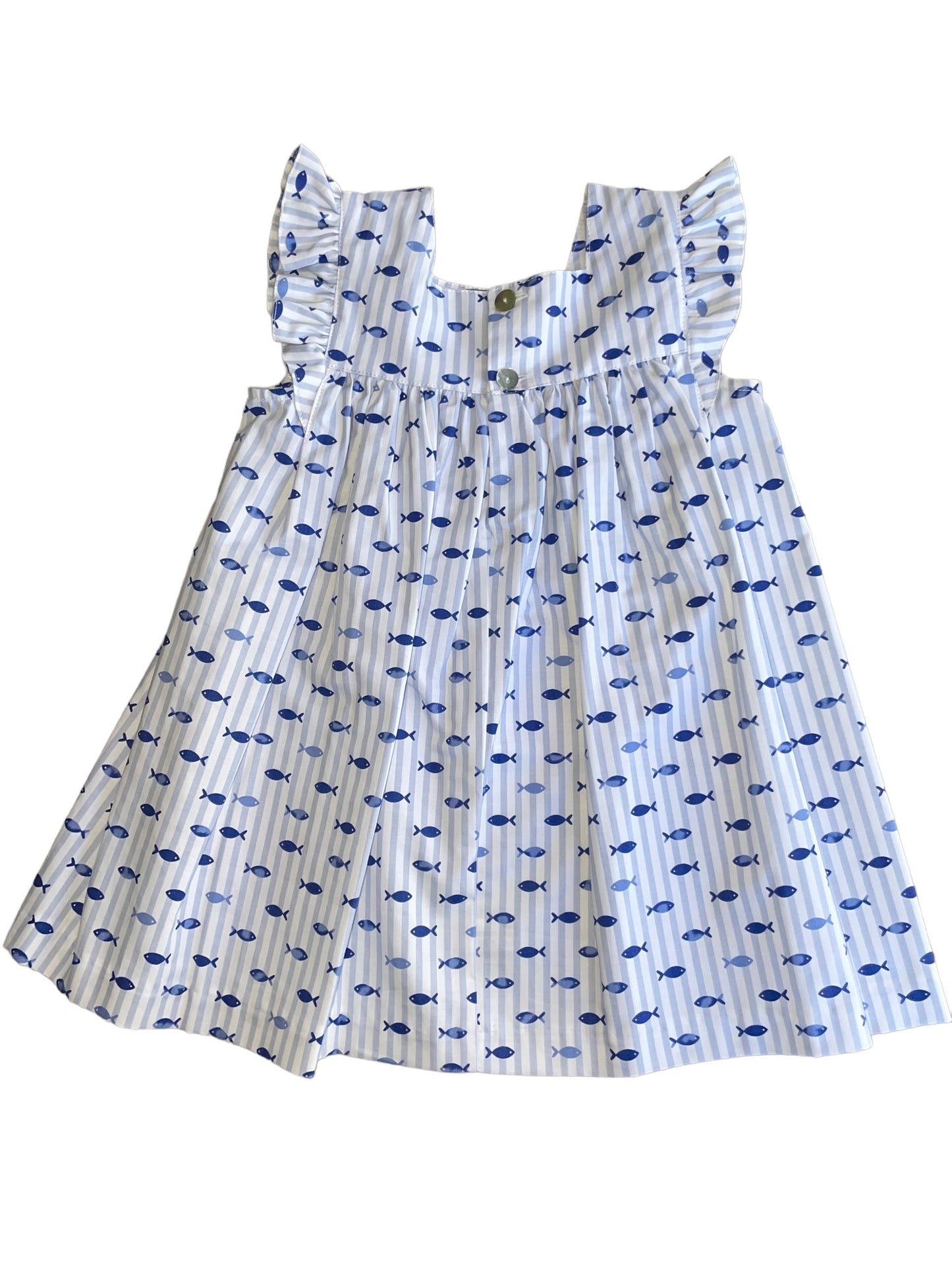 Alessia Dress - Blue Fish