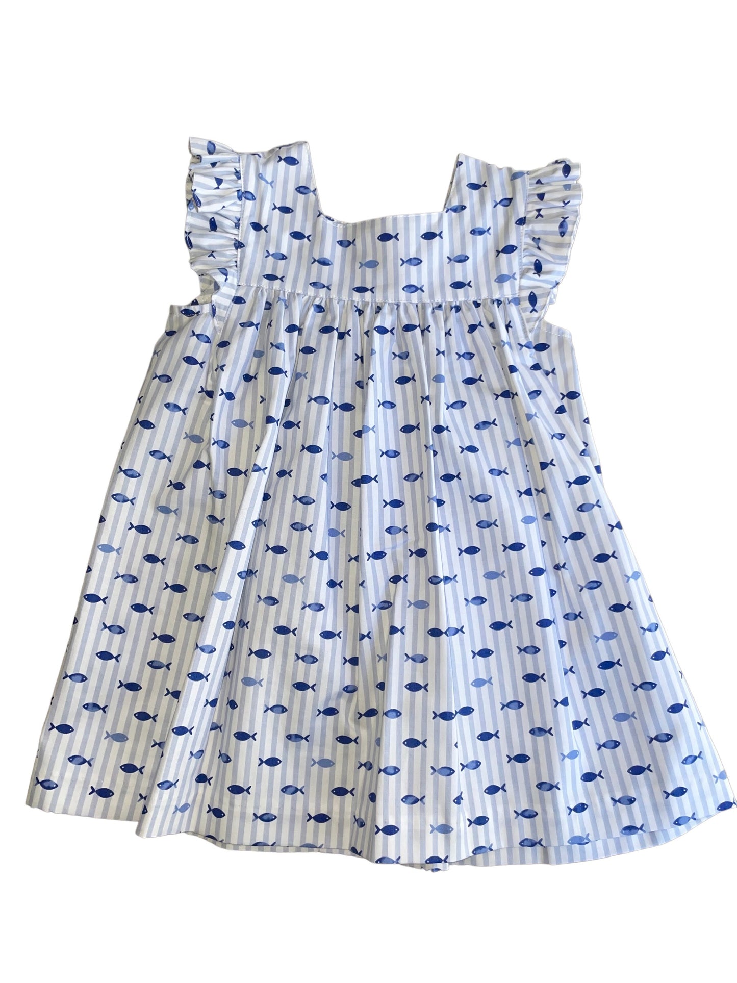 Alessia Dress - Blue Fish